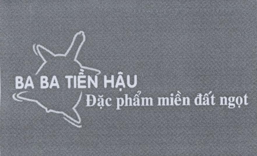 Mẫu nhãn hiệu Ba ba tiền hậu Đặc phẩm miền đất ngọt