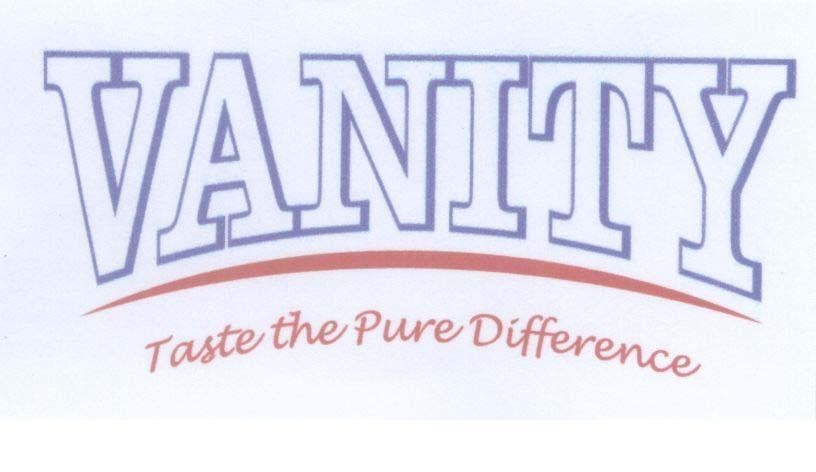 Mẫu nhãn hiệu VANITY Taste the Pure Difference