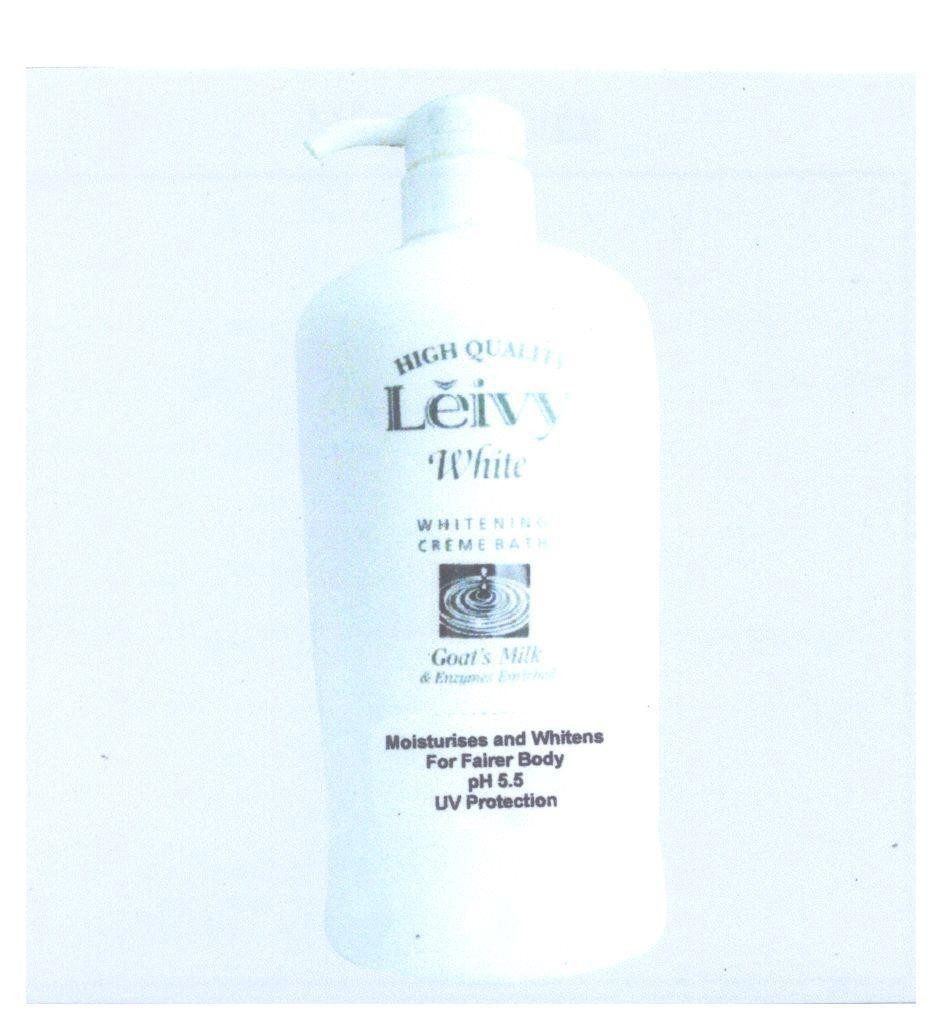 Mẫu nhãn hiệu HIGH QUALITY Leivy White WHITENING CREME BATH..