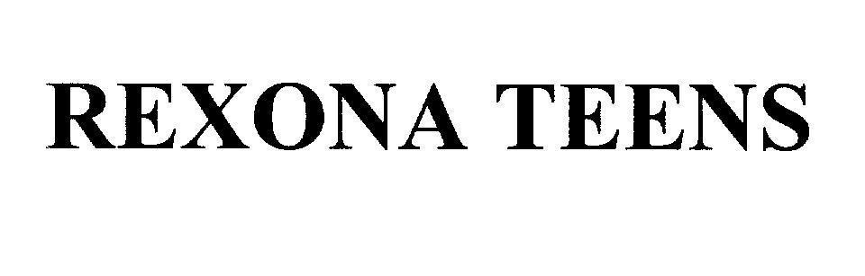 Mẫu nhãn hiệu REXONA TEENS