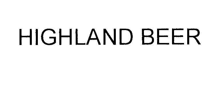 Mẫu nhãn hiệu HIGHLAND BEER