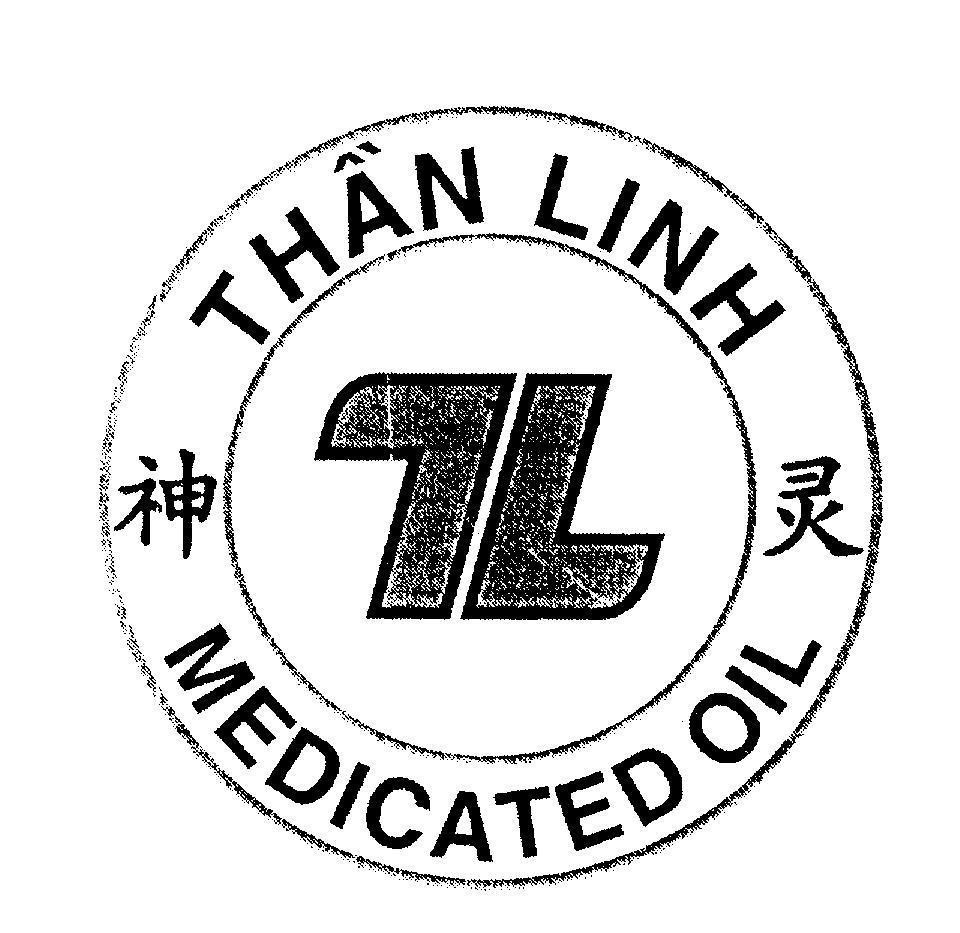 Mẫu nhãn hiệu TL Thần Linh MEDICATED OIL [shén líng: thầnh linh]