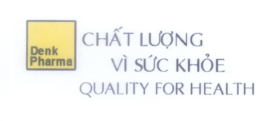 Mẫu nhãn hiệu Denk Pharma Chất Lượng Vì Sức Khoẻ QUALITY FOR HEALTH