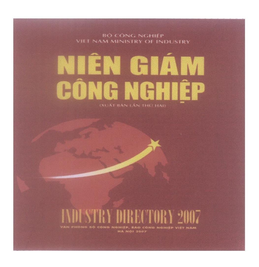 Mẫu nhãn hiệu Niên giám công nghiệp INDUSTRY DIRECTORY 2007 Báo công nghiệp