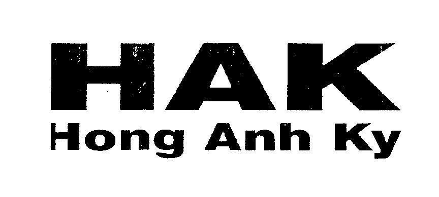 Mẫu nhãn hiệu HAK Hong Anh Ky