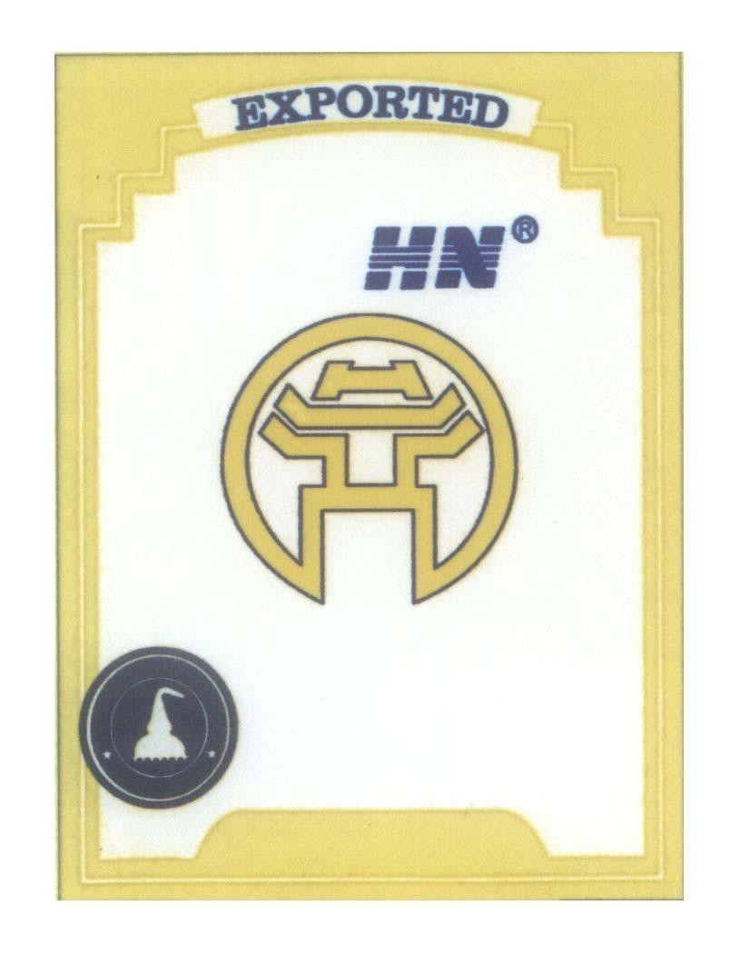 Mẫu nhãn hiệu EXPORTED HN