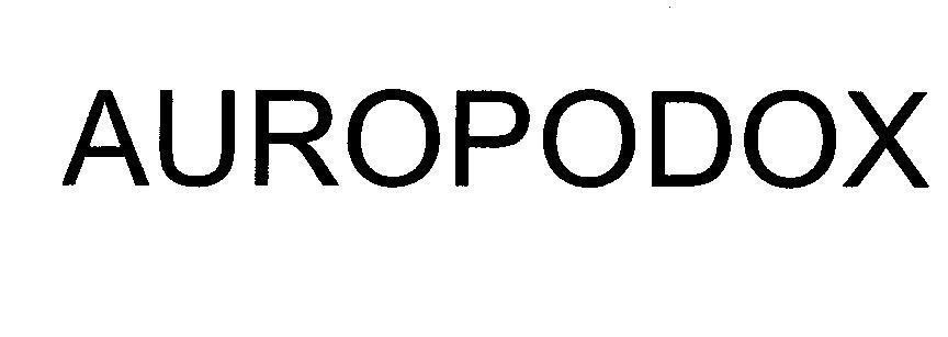 Mẫu nhãn hiệu AUROPODOX