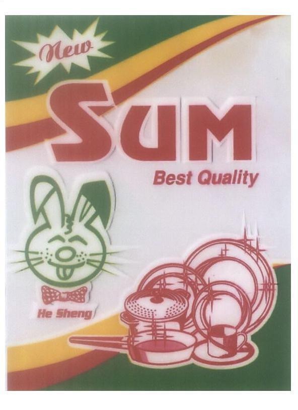 Mẫu nhãn hiệu New SUM Best Quality He Sheng