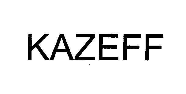 Mẫu nhãn hiệu KAZEFF
