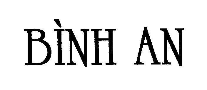 Mẫu nhãn hiệu Bình An