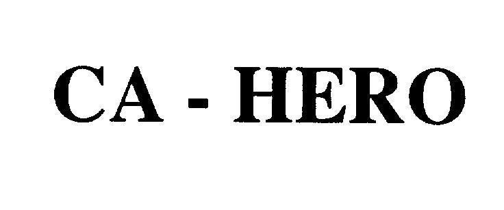 Mẫu nhãn hiệu CA - HERO