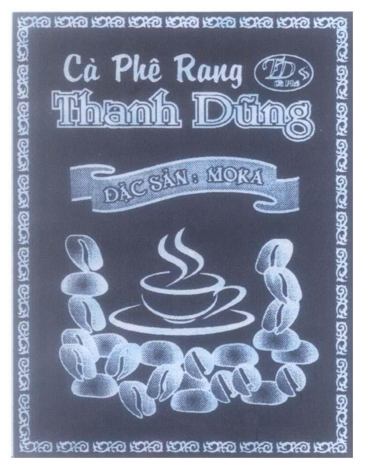Mẫu nhãn hiệu TD Cà Phê Rang Thanh Dũng Đặc Sản: MOKA
