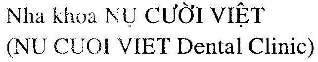 Mẫu nhãn hiệu Nha Khoa Nụ Cười Việt (NU CUOI VIET Dental Clinic)