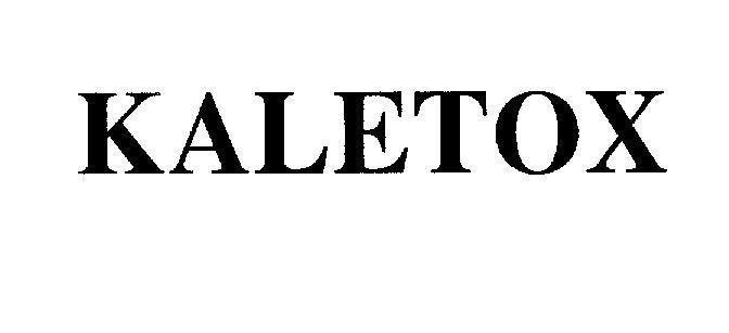 Mẫu nhãn hiệu KALETOX