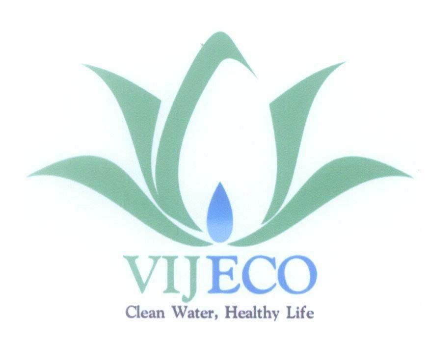 Mẫu nhãn hiệu VIJECO Clean Water, Healthy Life