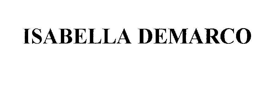 Mẫu nhãn hiệu ISABELLA DEMARCO