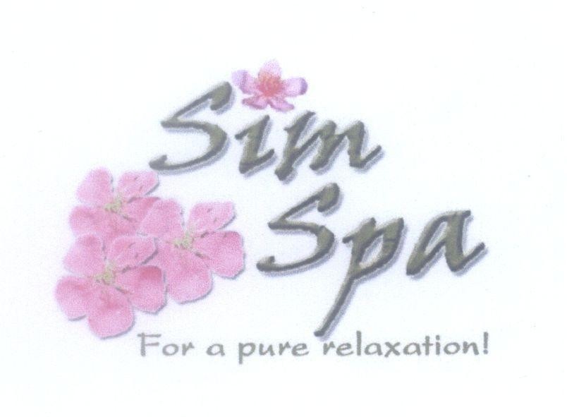 Mẫu nhãn hiệu Sim Spa For a pure relaxation!