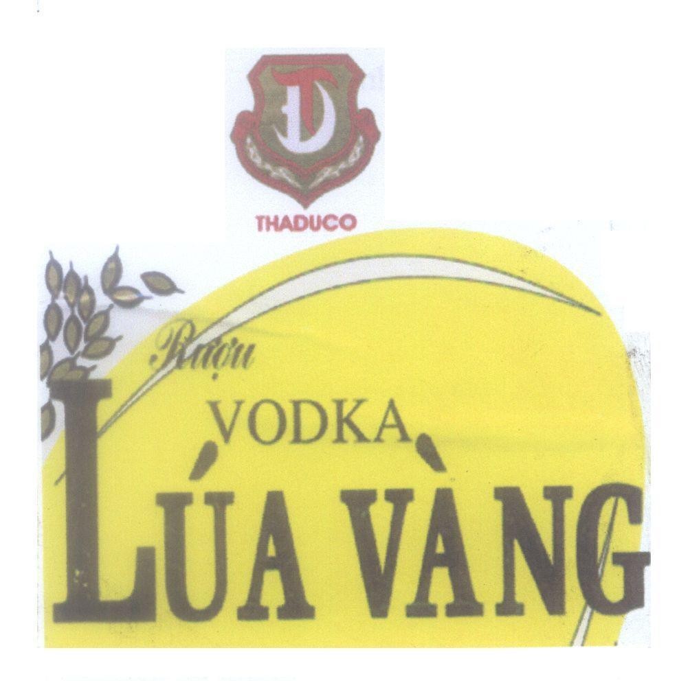 Mẫu nhãn hiệu Rượu VODKA Lúa Vàng T Đ THADUCO