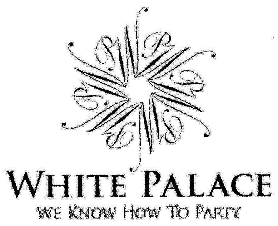 Mẫu nhãn hiệu WP WHITE PALACE WE KNOW HOW TO PARTY