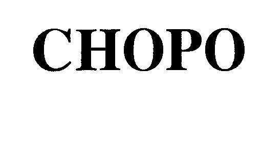 Mẫu nhãn hiệu CHOPO