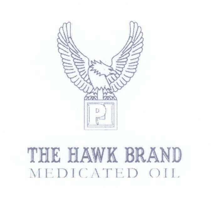 Mẫu nhãn hiệu PL THE HAWK BRAND MEDICATED OIL P L