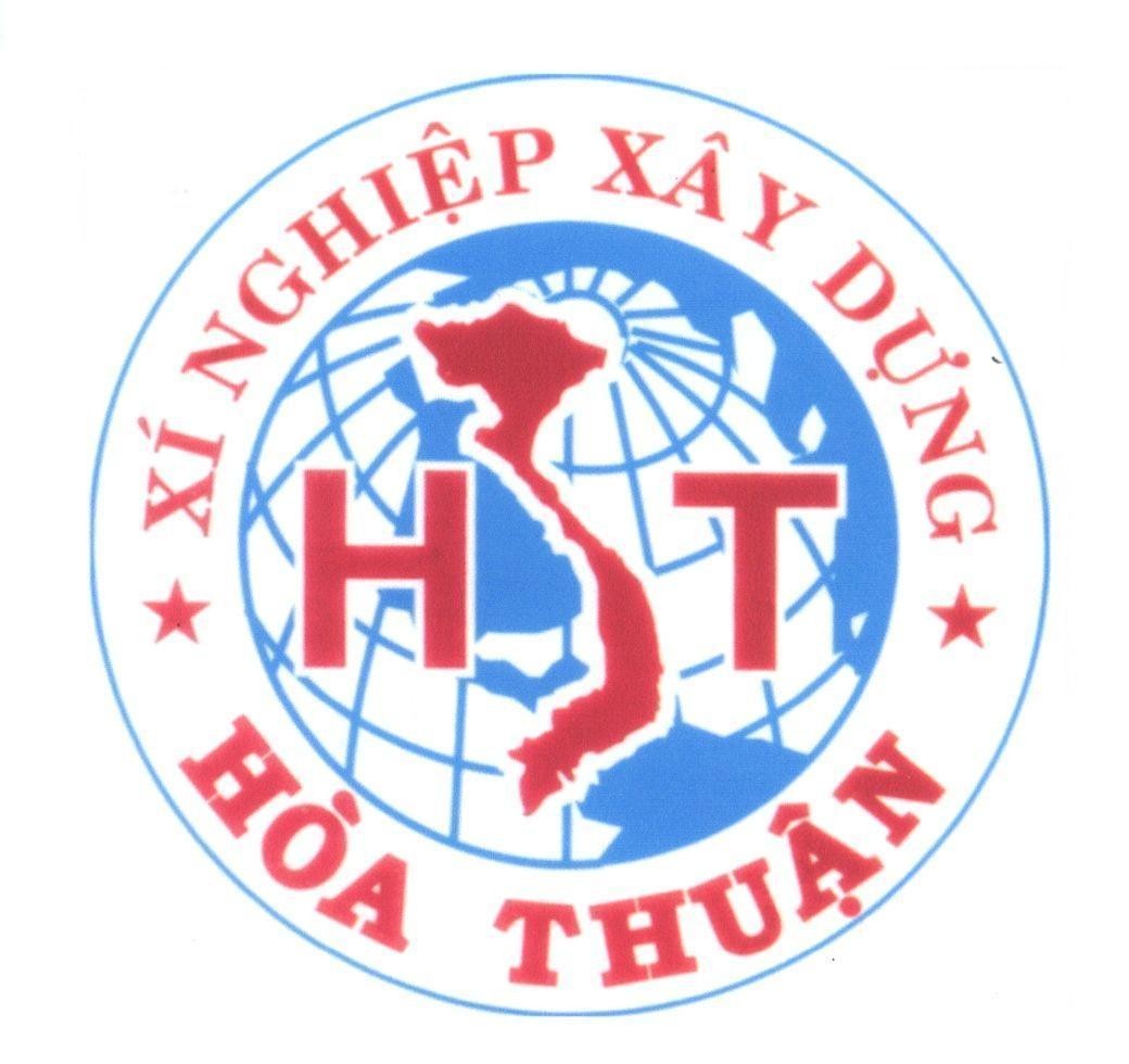 Mẫu nhãn hiệu Xí Ngiệp Xây Dựng Hoà Thuận HT
