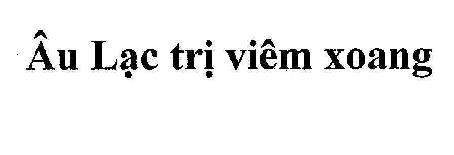 Mẫu nhãn hiệu Âu Lạc trị viêm xoang