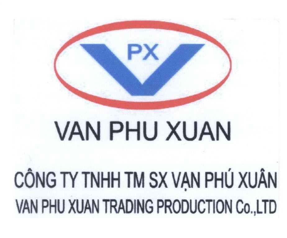 Mẫu nhãn hiệu VPX VAN PHU XUAN Công Ty TNHH TM SX Vạn Phú Xuân VAN PHU XUAN TRADING PRODUCTION Co.,LTD
