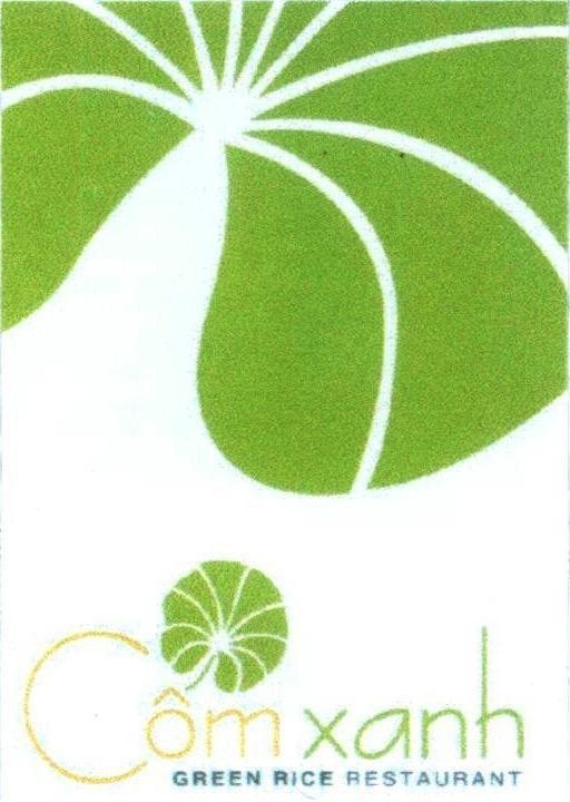 Mẫu nhãn hiệu Cốm xanh GREEN RICE RESTAURANT