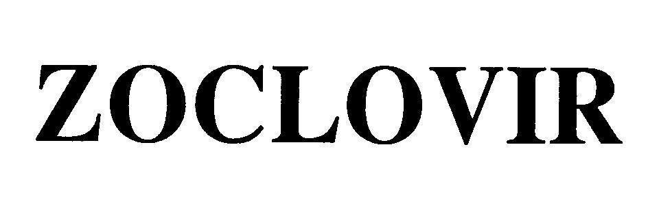 Mẫu nhãn hiệu ZOCLOVIR
