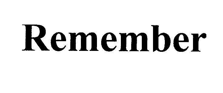 Mẫu nhãn hiệu Remember