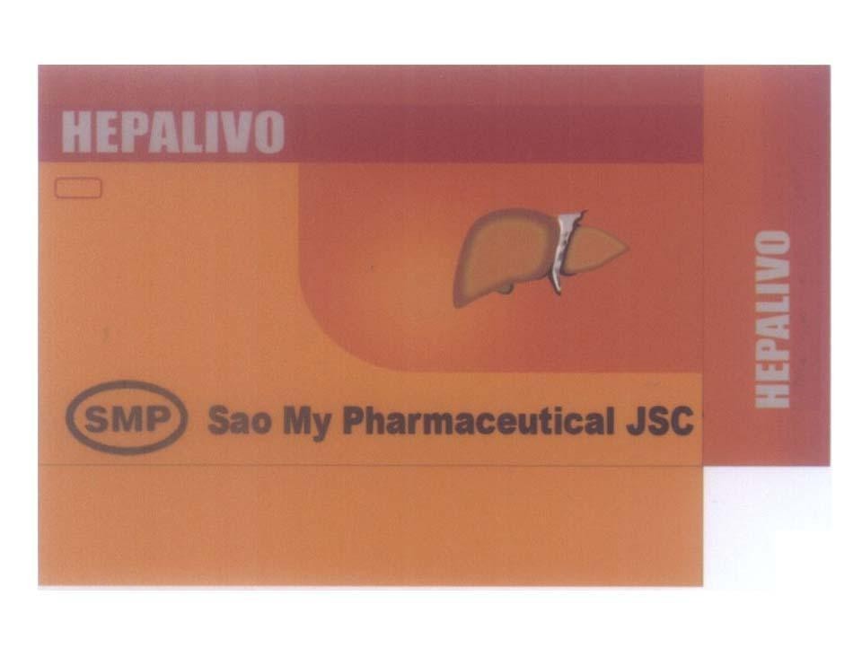 Mẫu nhãn hiệu HEPALIVO SMP Sao My Pharmaceutical JSC