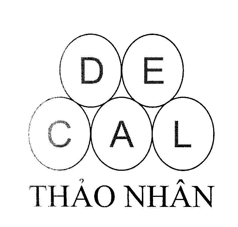 Mẫu nhãn hiệu D E C A L Thảo Nhân