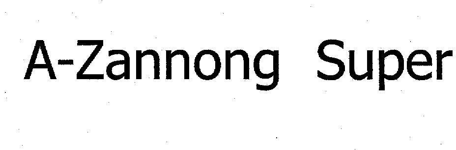 Mẫu nhãn hiệu A-Zannong Super