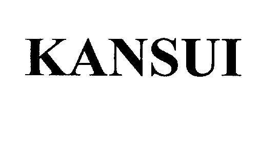 Mẫu nhãn hiệu KANSUI