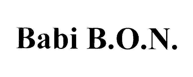 Mẫu nhãn hiệu Babi B.O.N.