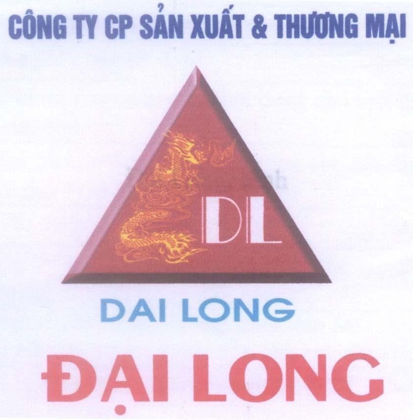 Mẫu nhãn hiệu DL DAI LONG Đại Long Công ty CP sản xuất & thương mại