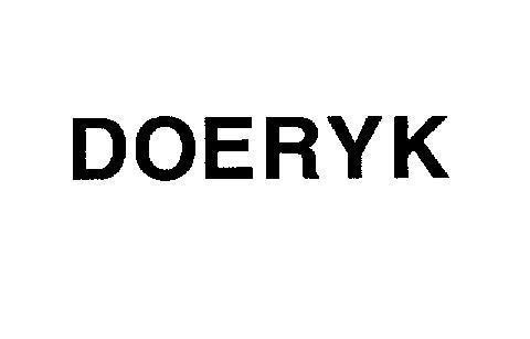 Mẫu nhãn hiệu DOERYK
