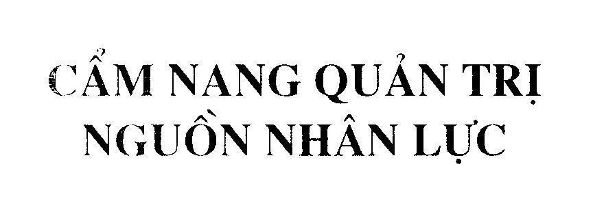 Mẫu nhãn hiệu Cẩm Nang Quản Trị Nguồn Nhân Lực
