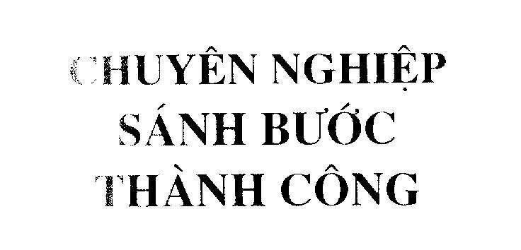 Mẫu nhãn hiệu Chuyên Nghiệp Sánh Bước Thành Công