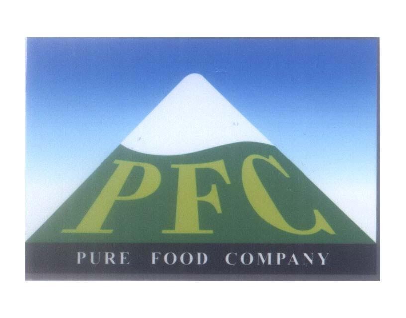 Mẫu nhãn hiệu PFC PURE FOOD COMPANY