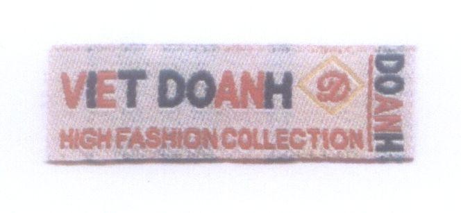 Mẫu nhãn hiệu VIET DOANH HIGH FASHION COLLECTION D DOANH