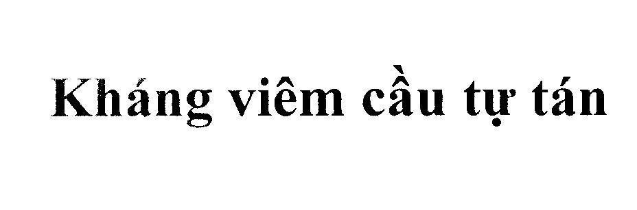 Mẫu nhãn hiệu Kháng viêm cầu tự tán