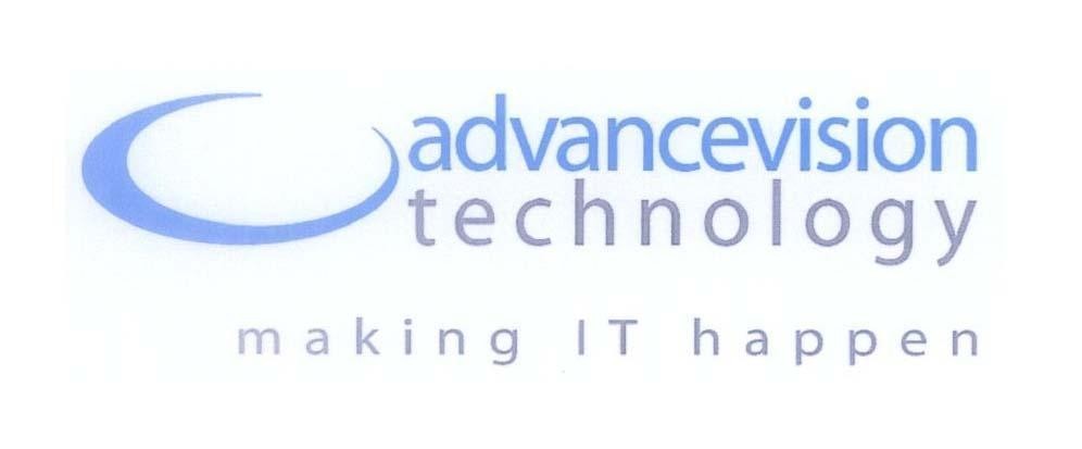 Mẫu nhãn hiệu advancevision technology making IT happen
