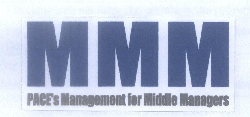 Mẫu nhãn hiệu MMM PACE's Management for Middle Managers