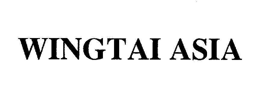 Mẫu nhãn hiệu WINGTAI ASIA