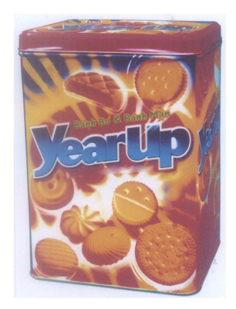 Mẫu nhãn hiệu YearUp Bánh Bơ & Bánh Mặn