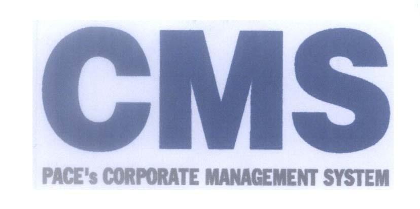 Mẫu nhãn hiệu CMS PACE's CORPORATE MANAGEMENT SYSTEM