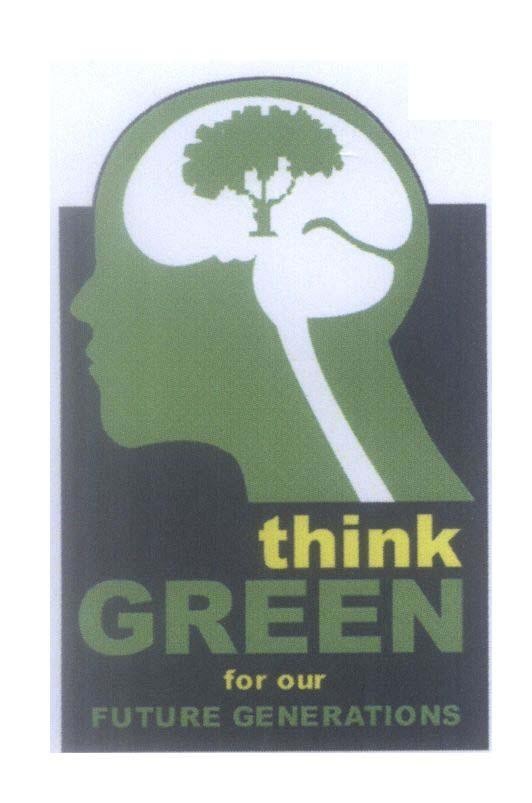 Mẫu nhãn hiệu think GREEN for our FUTURE GENERATIONS