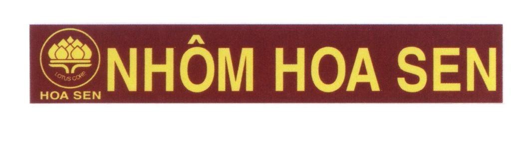 Mẫu nhãn hiệu Nhôm Hoa Sen Lotus Corp HOA SEN